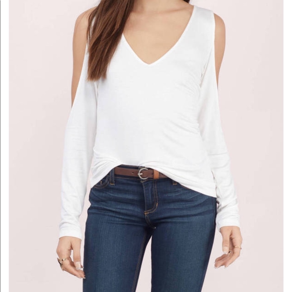 Long Sleeve Cut Out Blouse
